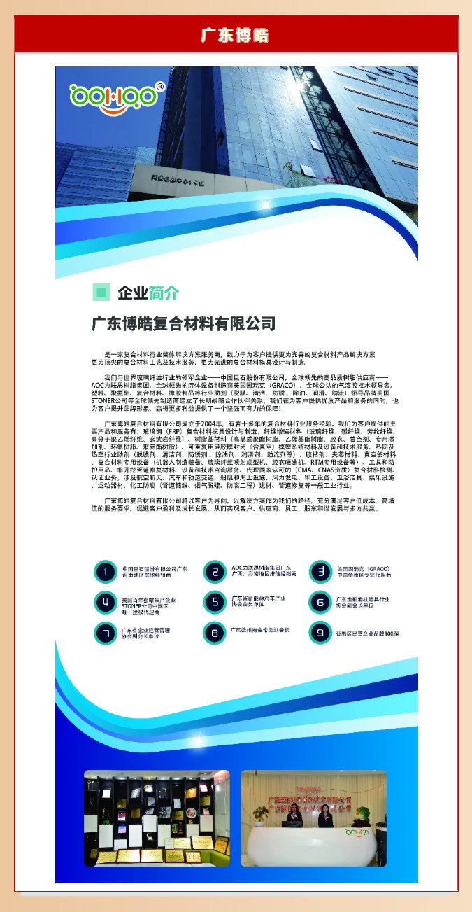 廣東博皓復合材料有限公司介紹、實力