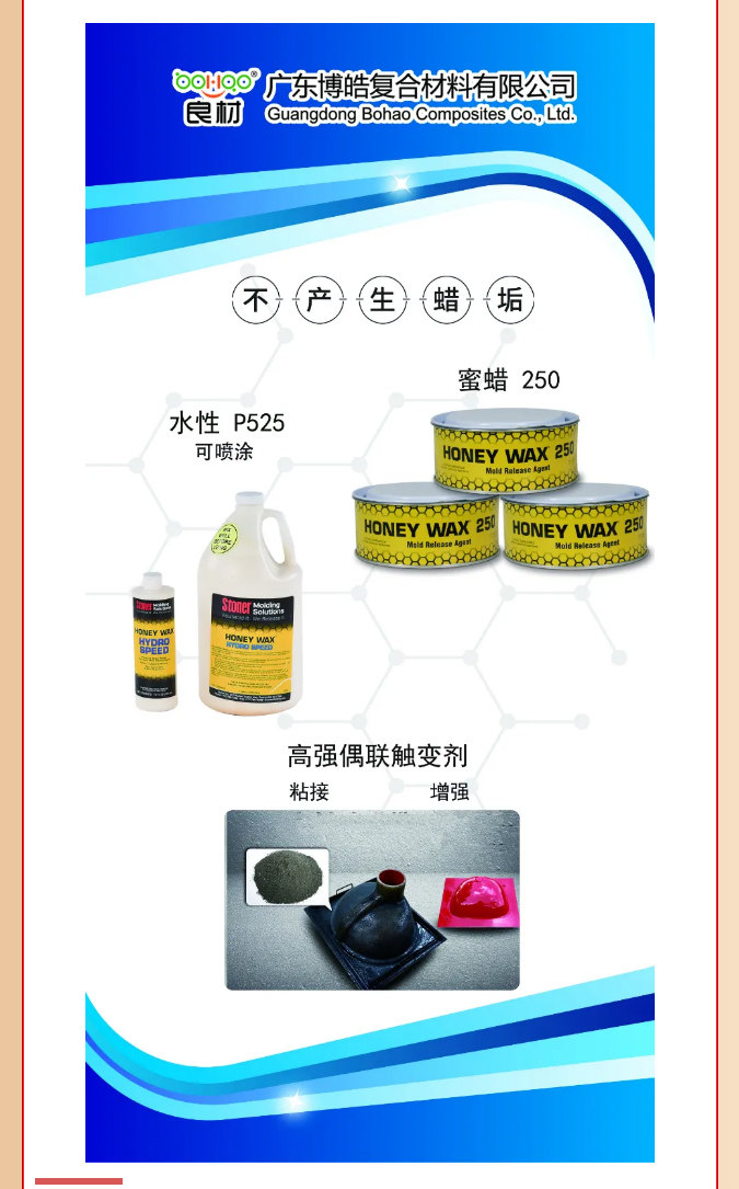 第26屆復材展廣東博皓熱推產(chǎn)品：美國Stoner脫模劑、高強偶聯(lián)觸變劑