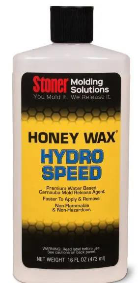 Stoner HoneyWax®Hydro Speed是一種高固含量的水性乳液，不含任何溶劑，旨在代替?zhèn)鹘y(tǒng)的高級涂蠟作為復(fù)合材料行業(yè)中的脫模劑。