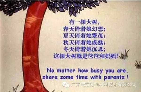 樹就是我們的父母！請愛護(hù)你們身邊的這棵樹！